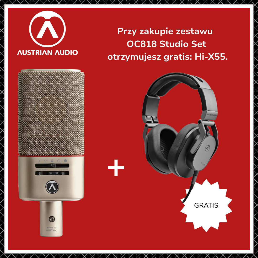 Austrian Audio OC818 Studio Set + Hi-X55 – Wszechstronność i brzmienie klasy premium